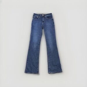 Levi's 725 High Rise Bootcut Blue Denim Jeans Medium Wash Women's 27X34 Boho